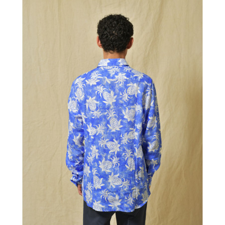 Chemise slim bleue Ploumanac'h