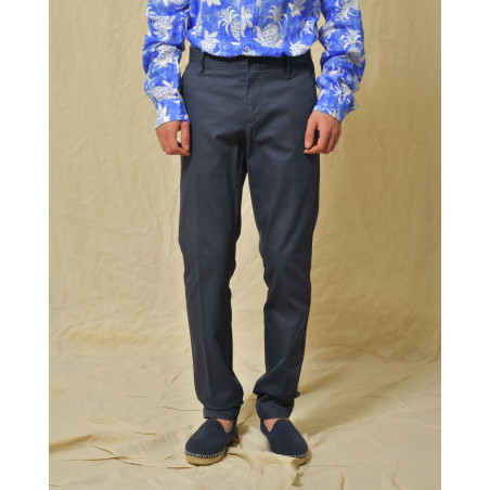 Pantalon en coton bleu AT.P.CO