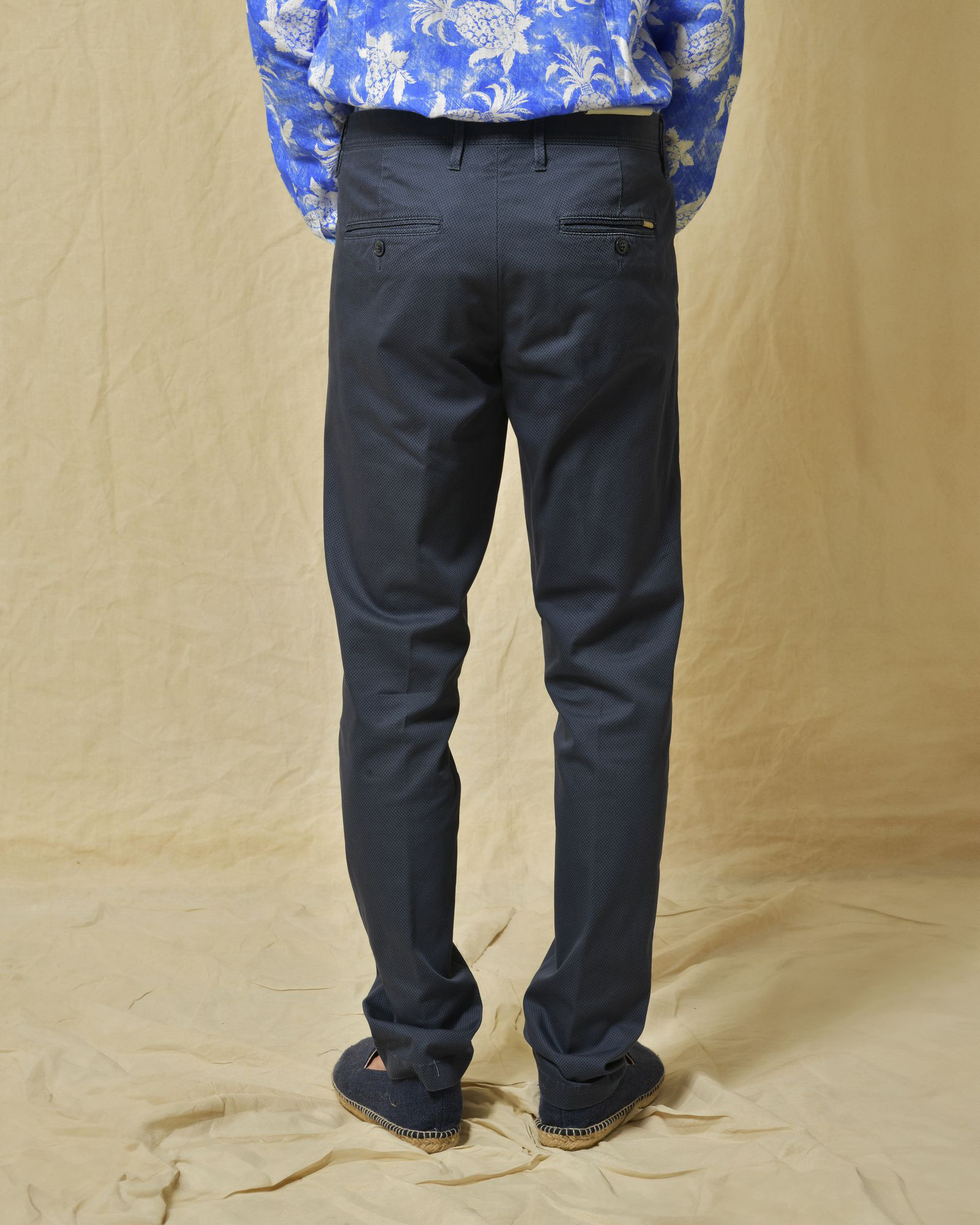 Pantalon en coton bleu AT.P.CO