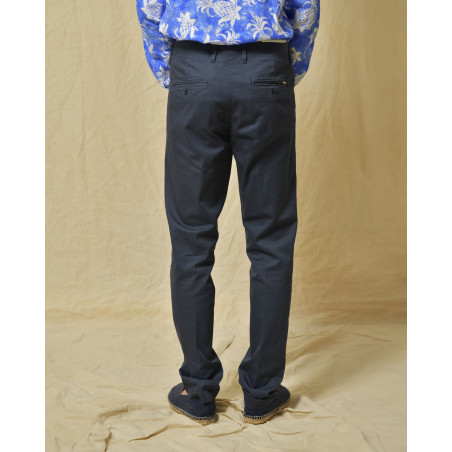 Pantalon en coton bleu AT.P.CO