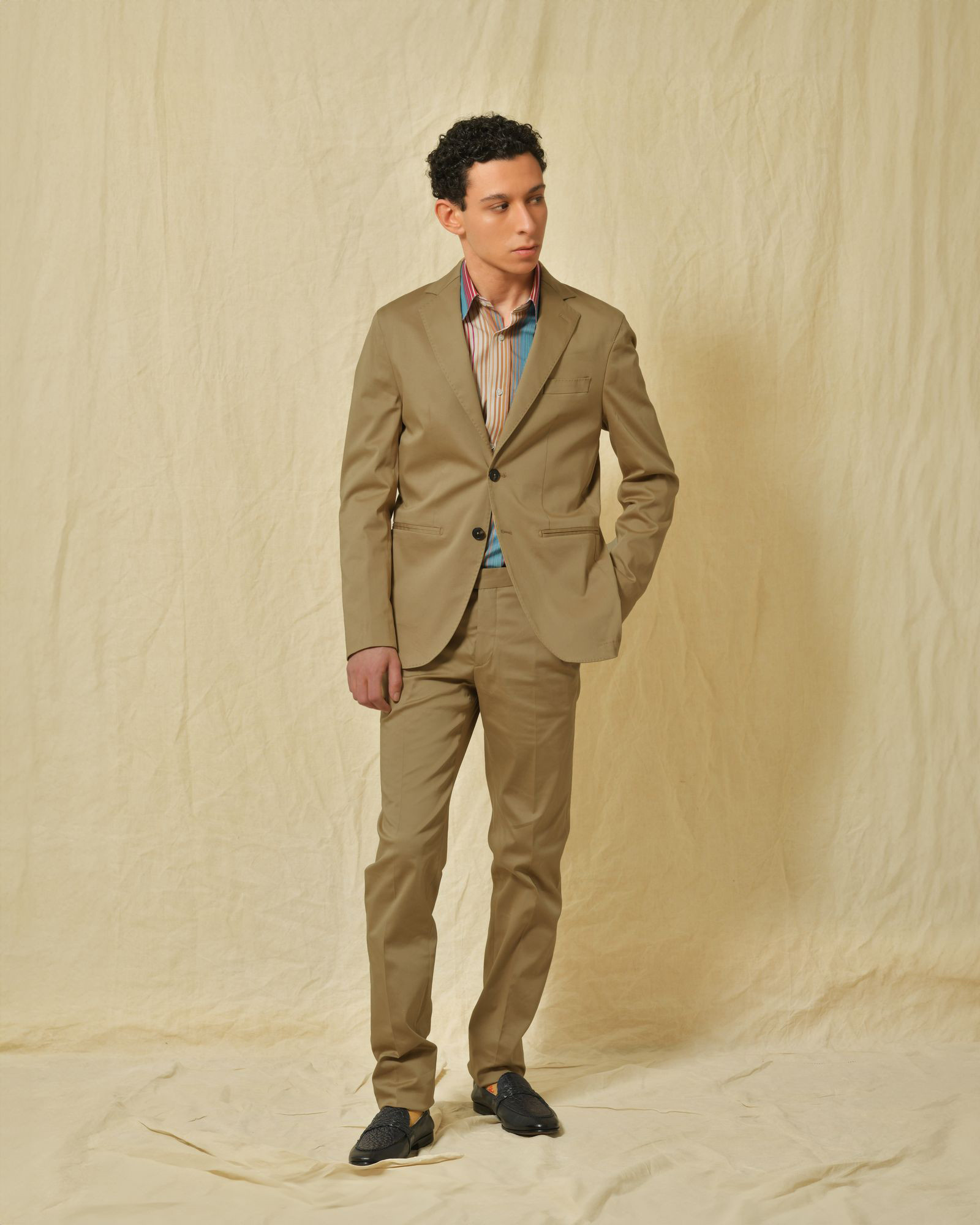 Costume en tcoton beige AT.P.CO