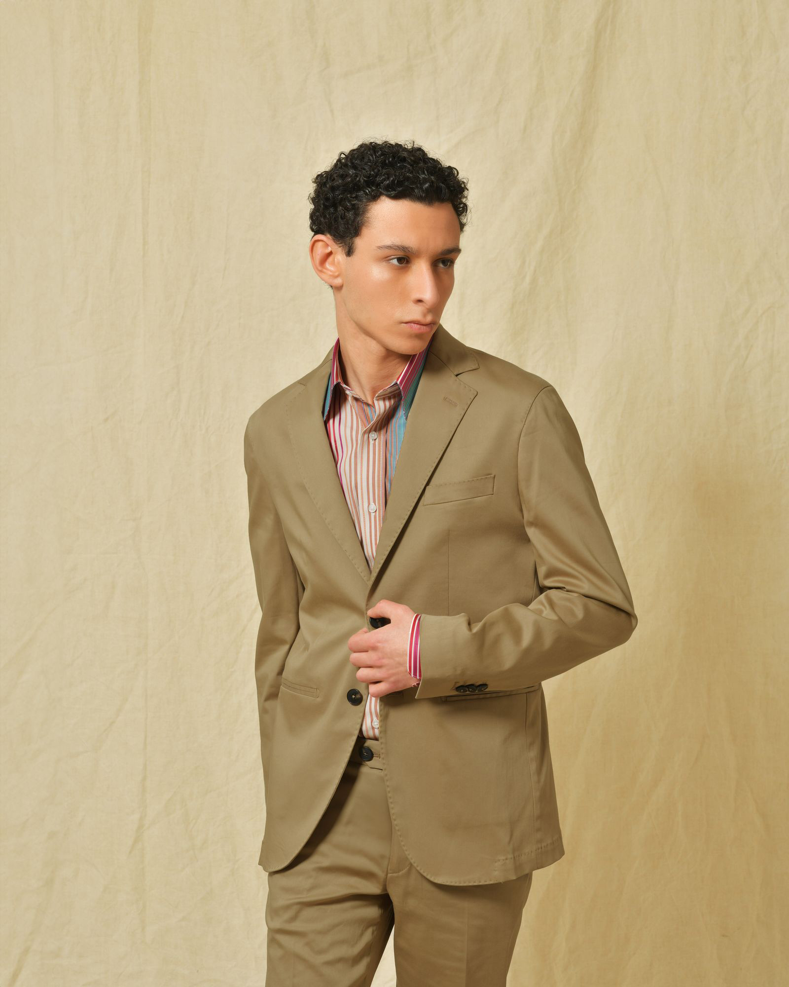 Costume en tcoton beige AT.P.CO