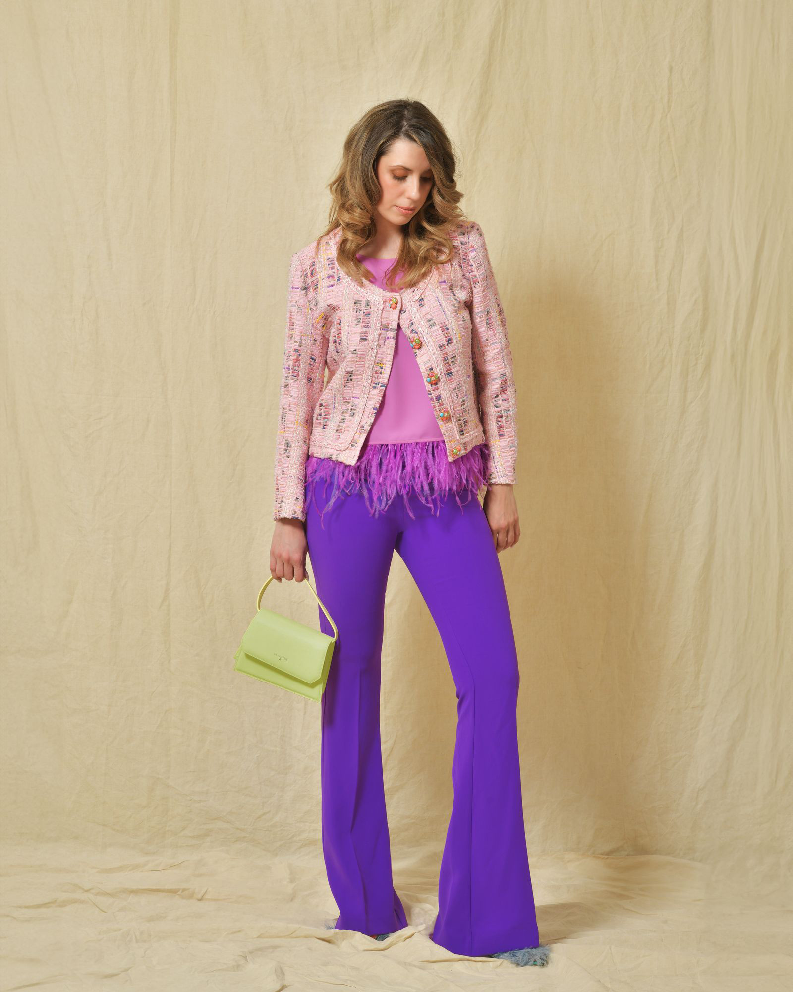 Top sans manches rose Clips