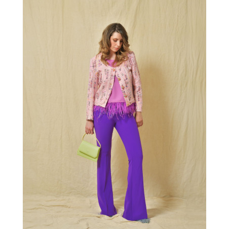 Top sans manches rose Clips