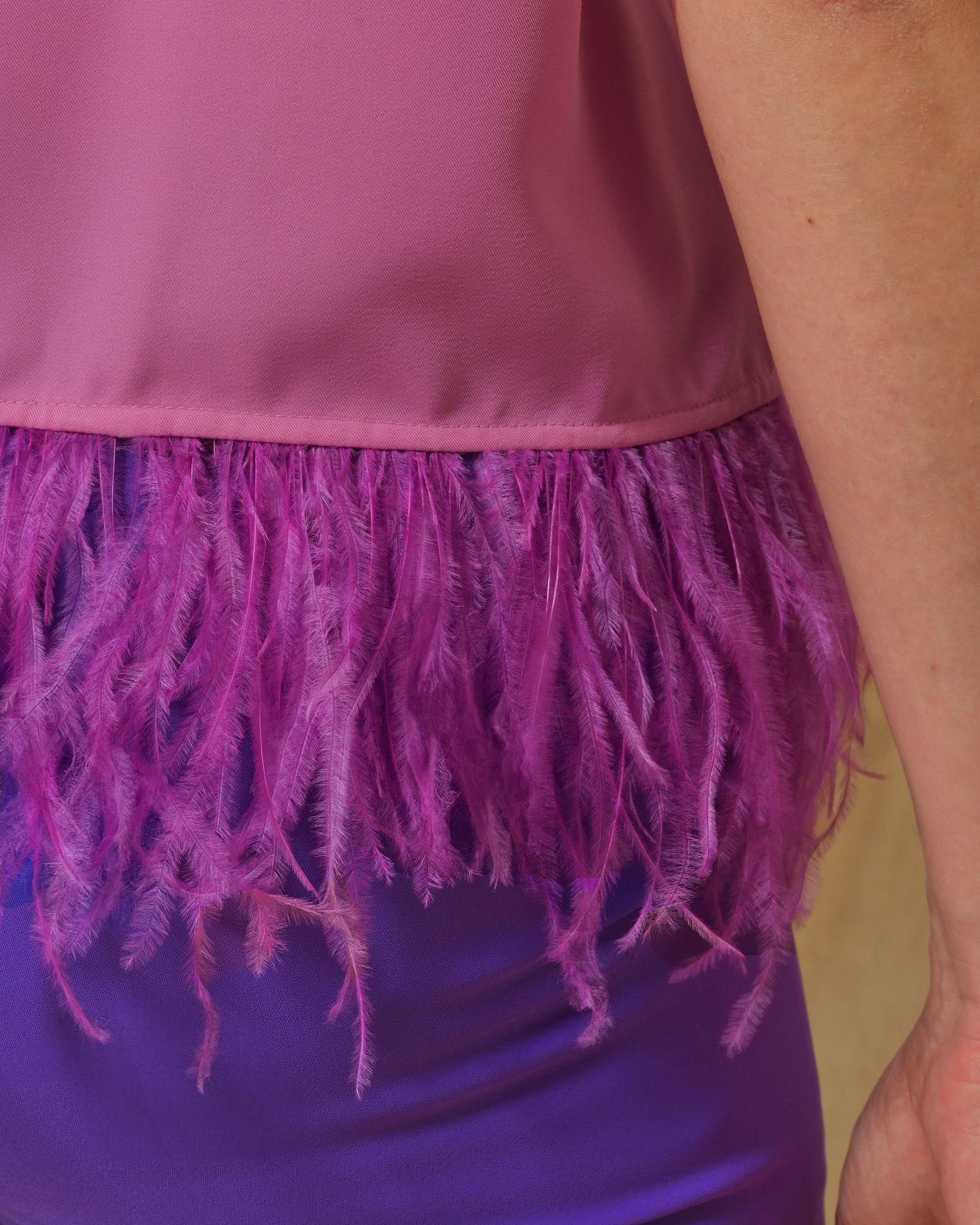 Top sans manches rose Clips