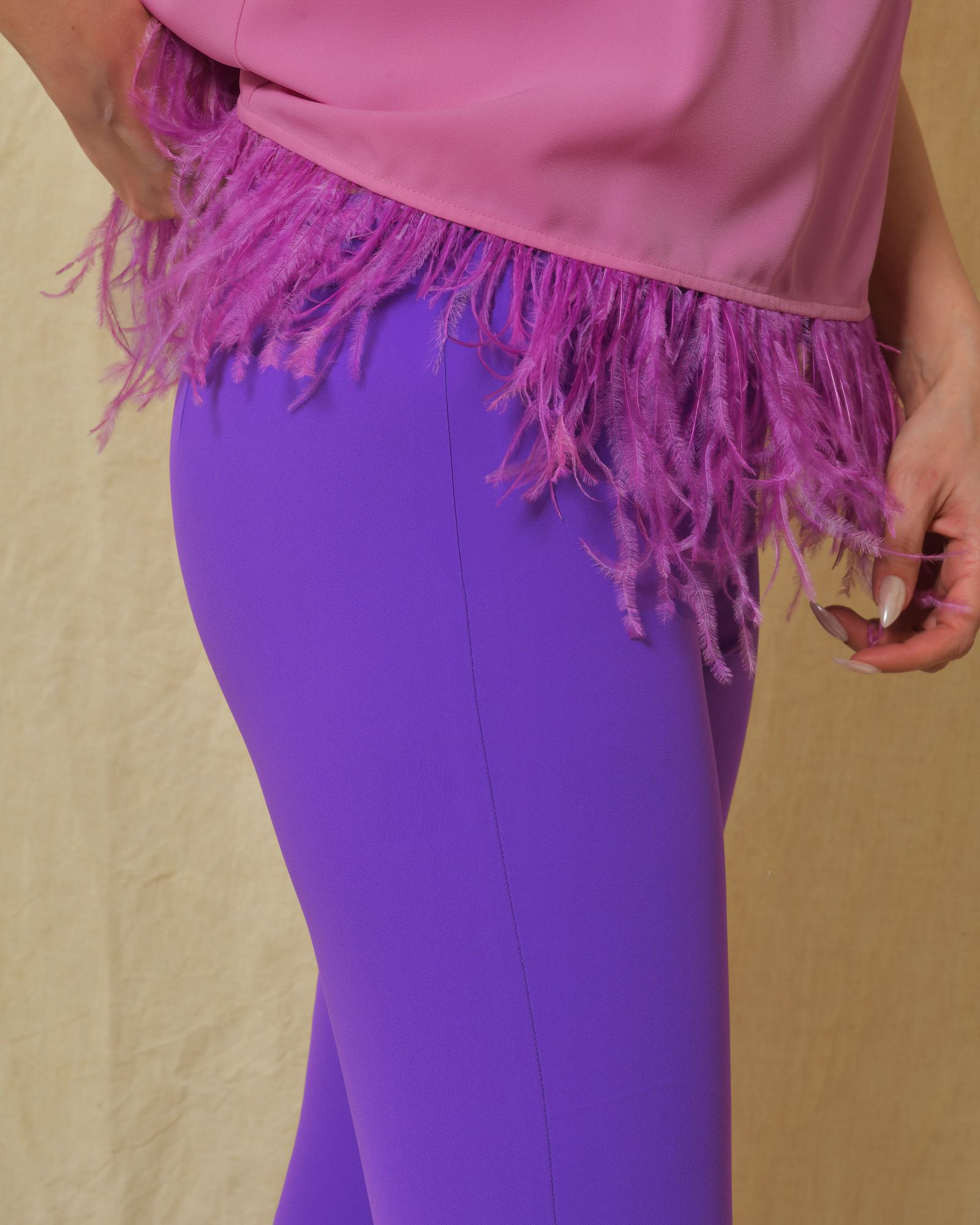 Top sans manches rose Clips