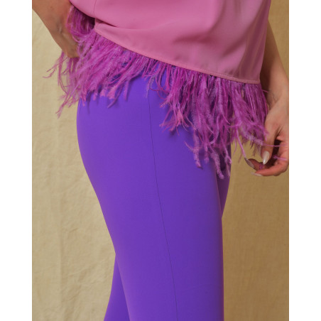 Top sans manches rose Clips