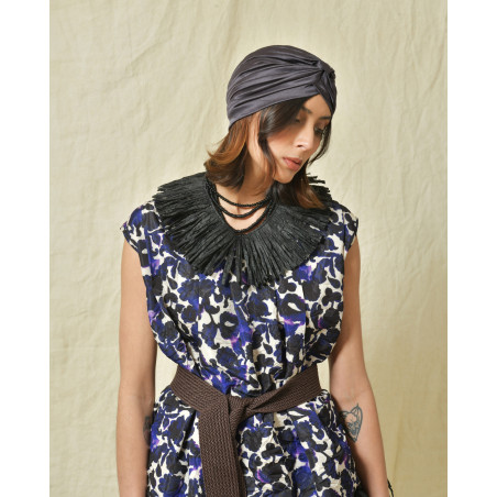 Collier à franges en raphia Liviana Conti