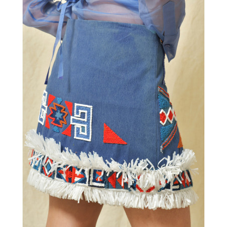 Jupe facon jean Sara Roka