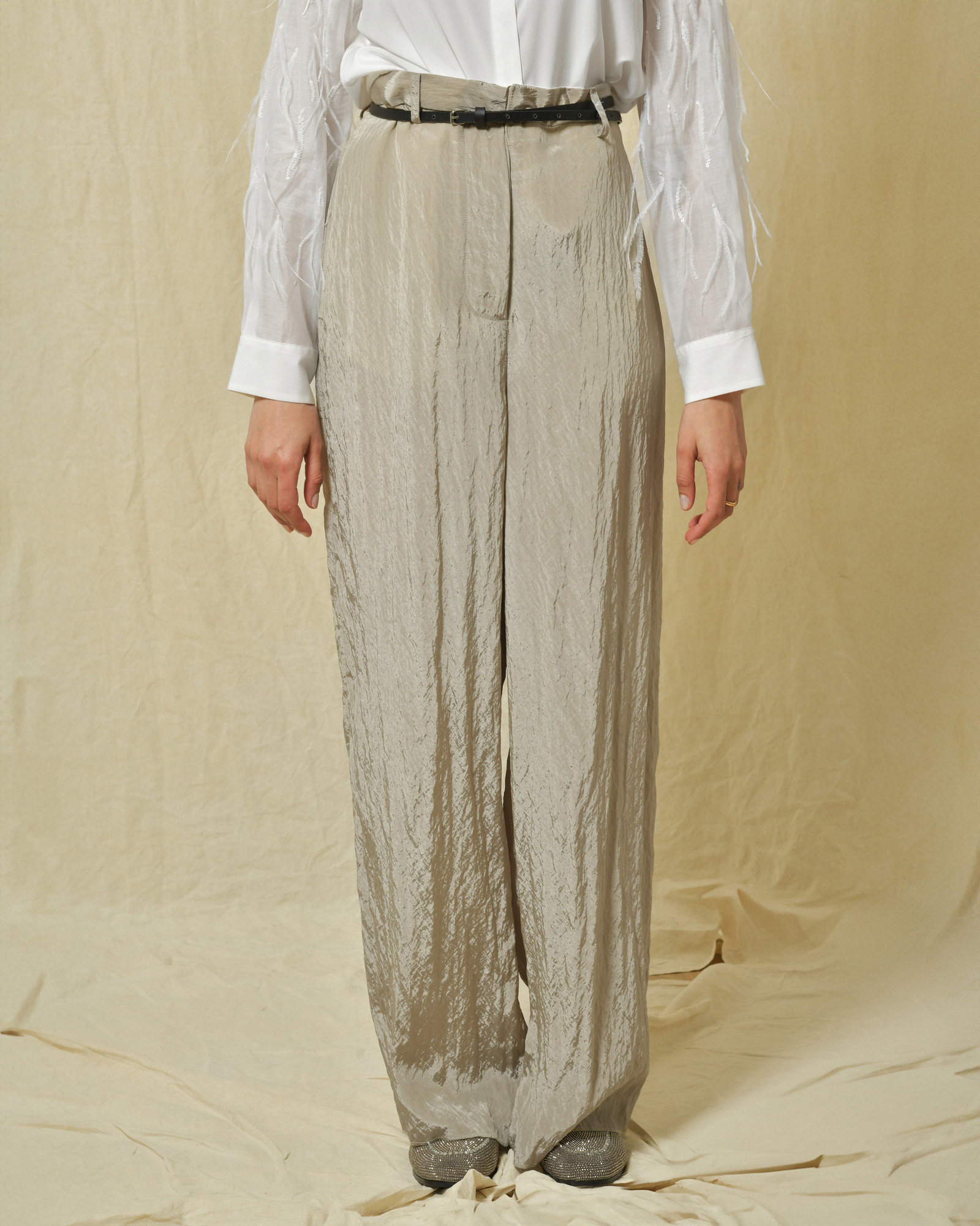 Pantalon en viscose mélangée Hache