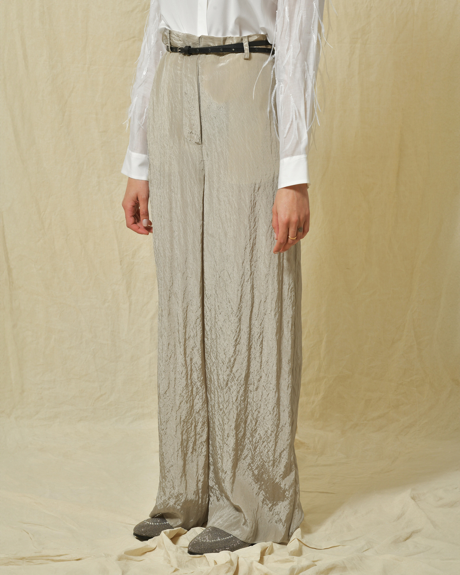 Pantalon en viscose mélangée Hache