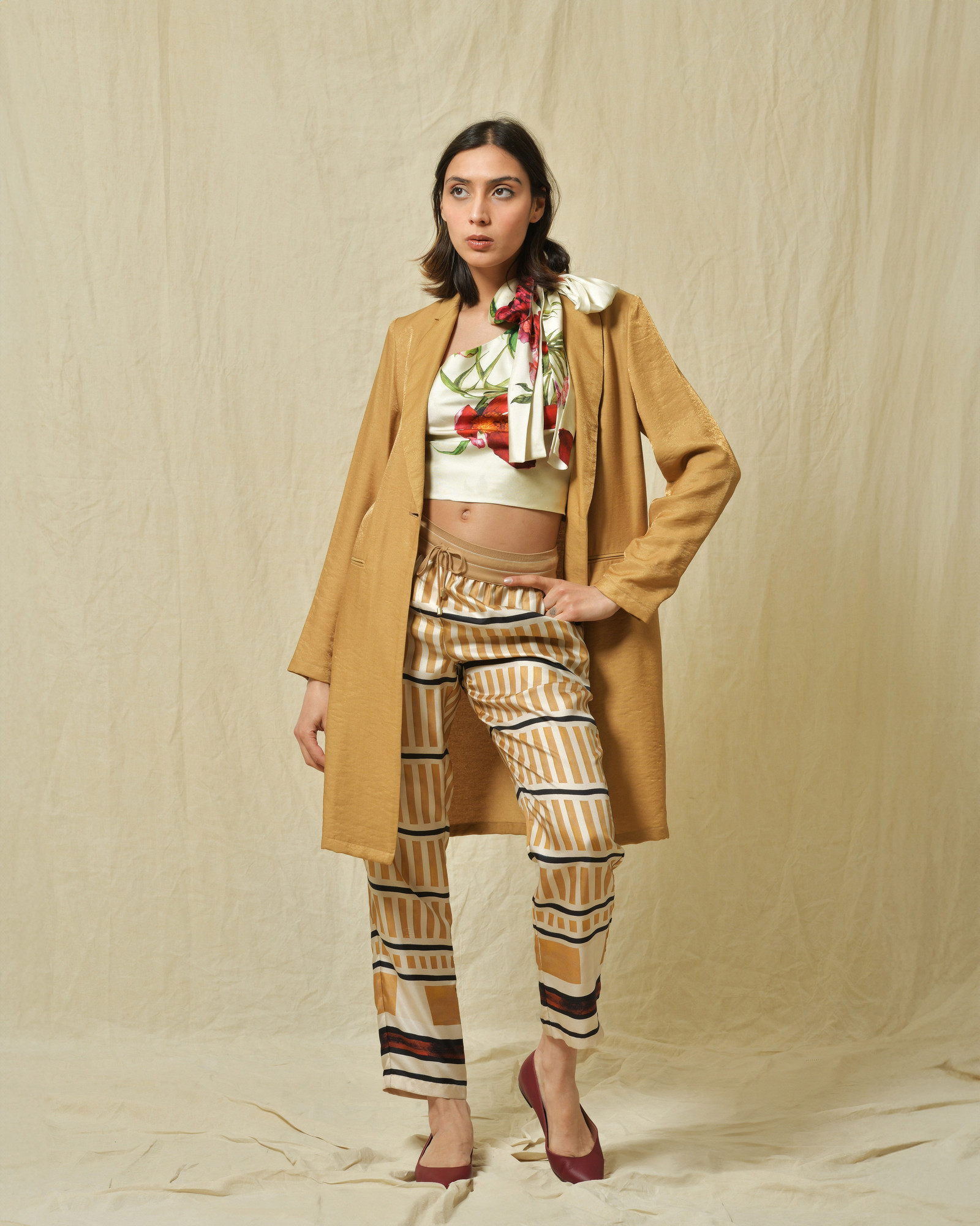 Veste 3/4 beige Diega