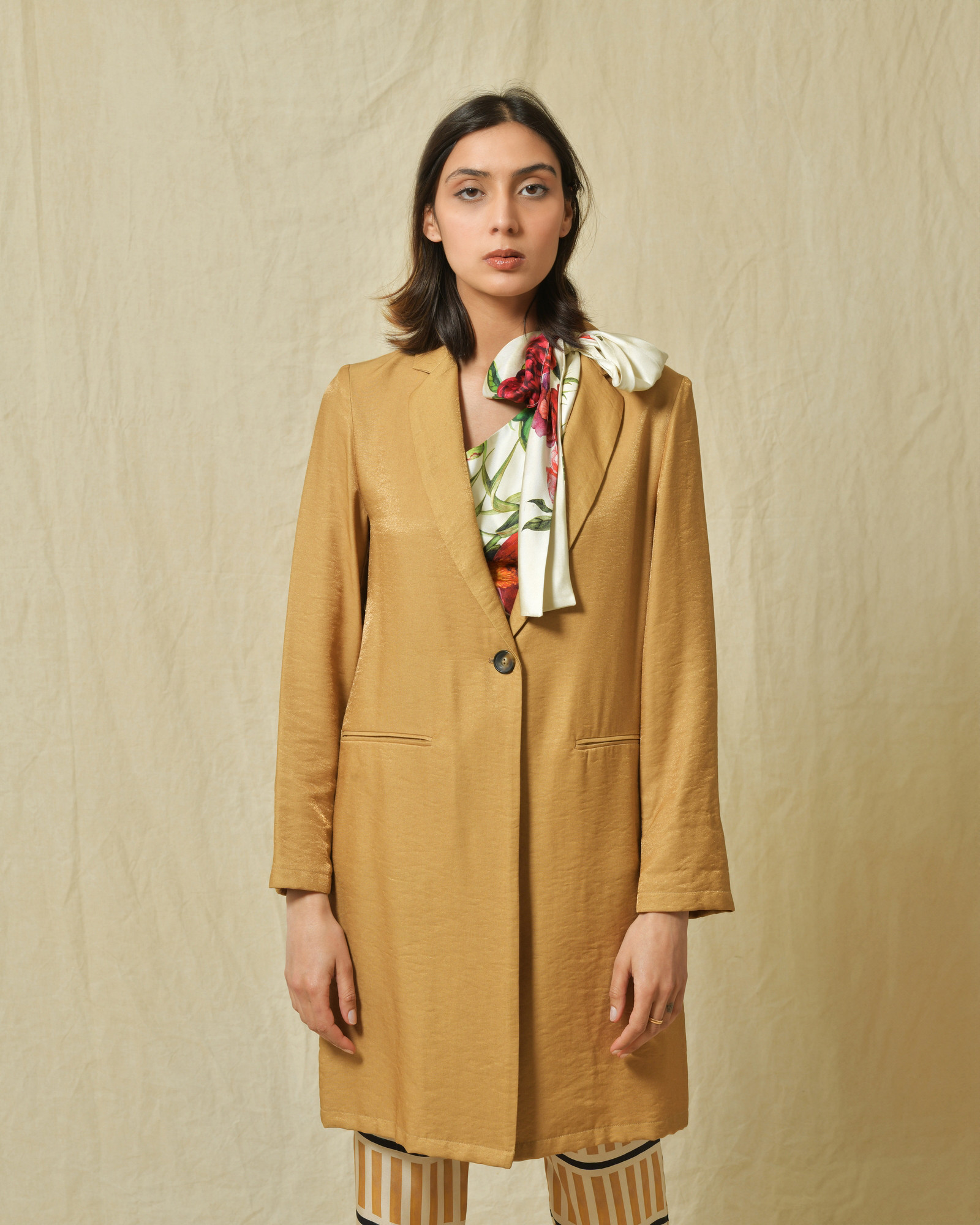 Veste 3/4 beige Diega