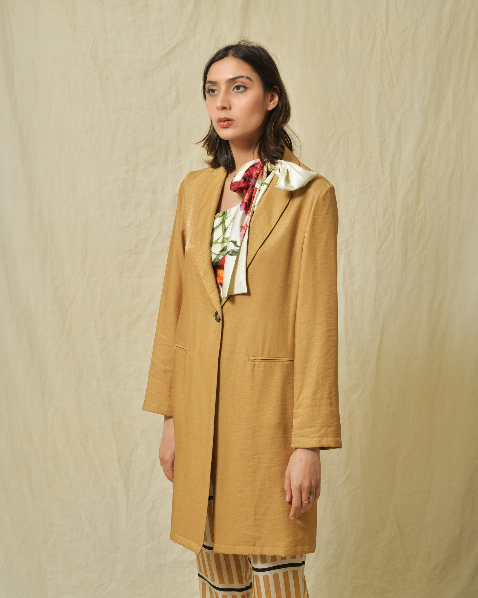 Veste 3/4 beige Diega