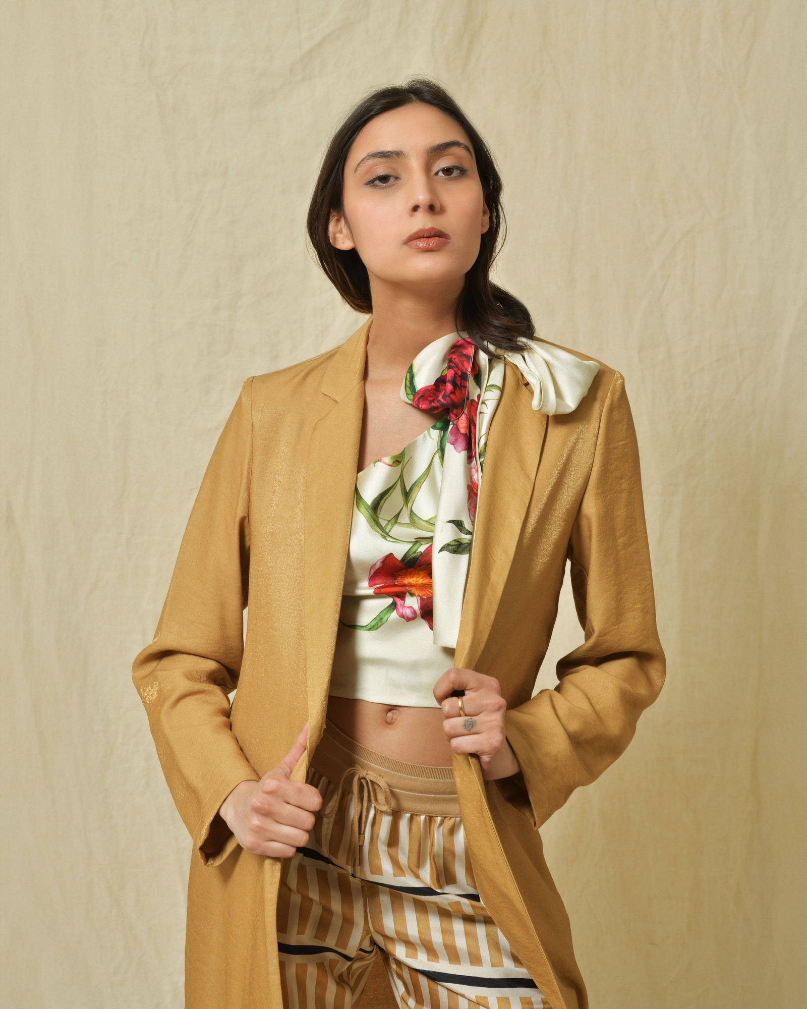 Veste 3/4 beige Diega