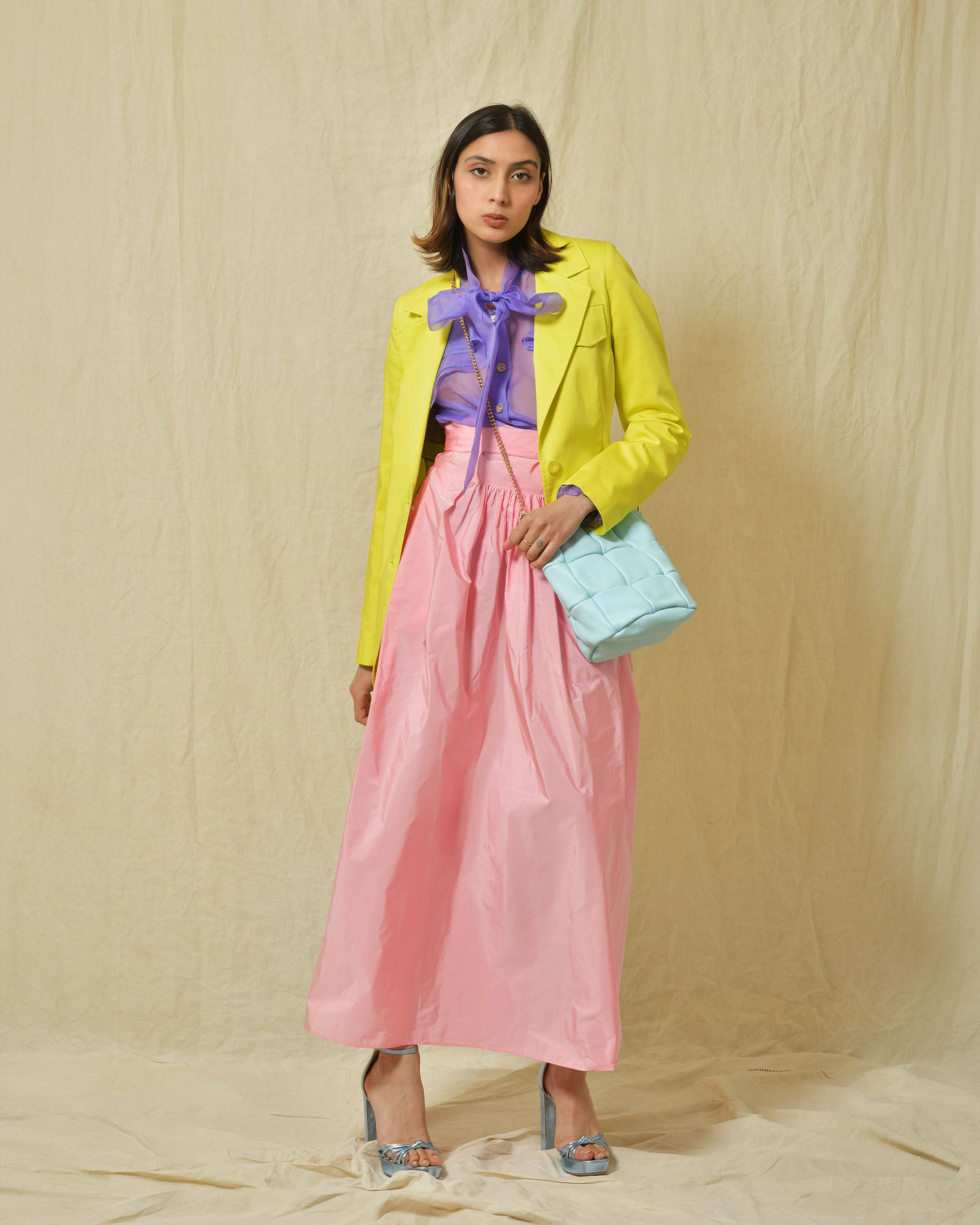 Veste en coton jaune Sfizio