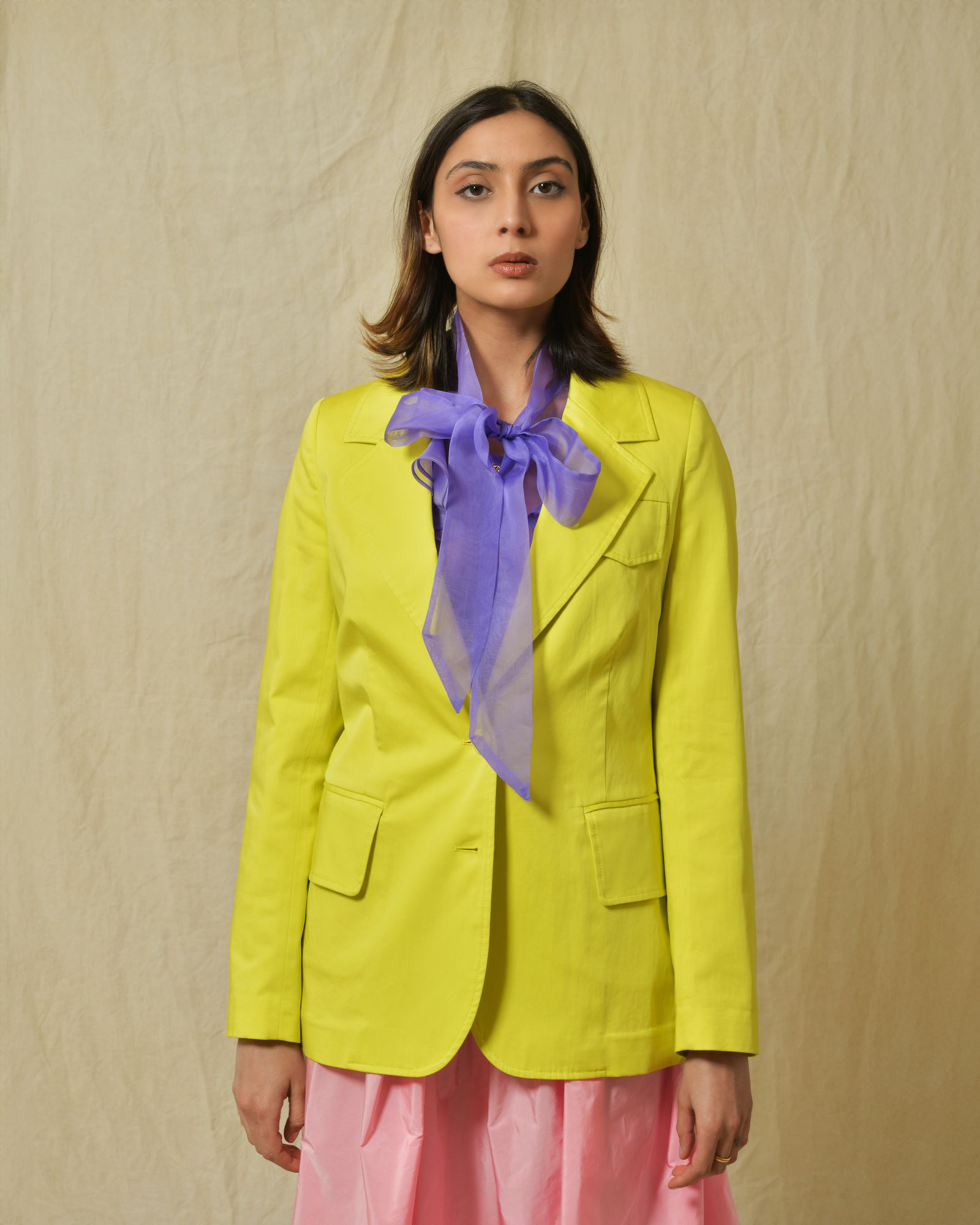 Veste en coton jaune Sfizio