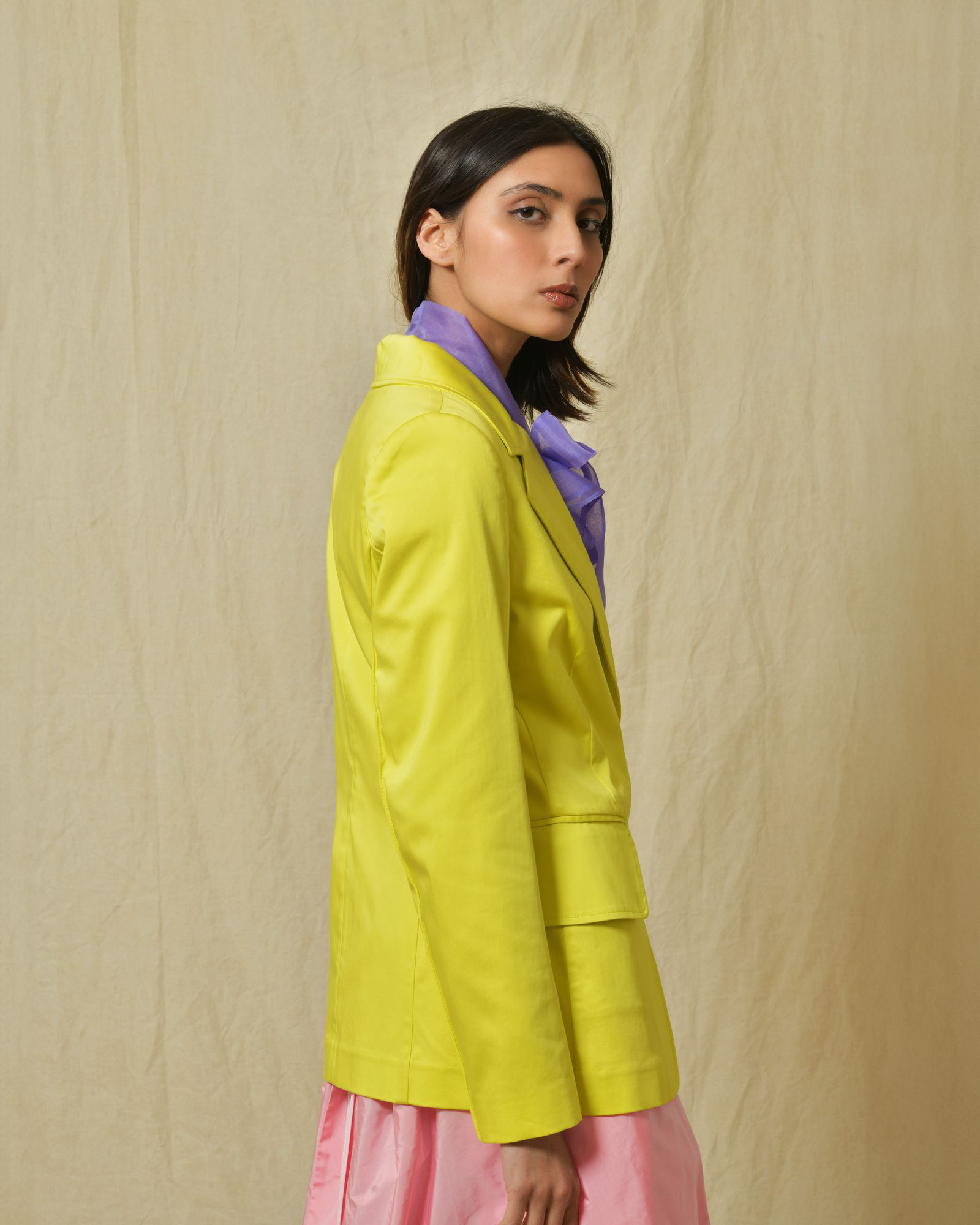 Veste en coton jaune Sfizio