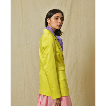 Veste en coton jaune Sfizio