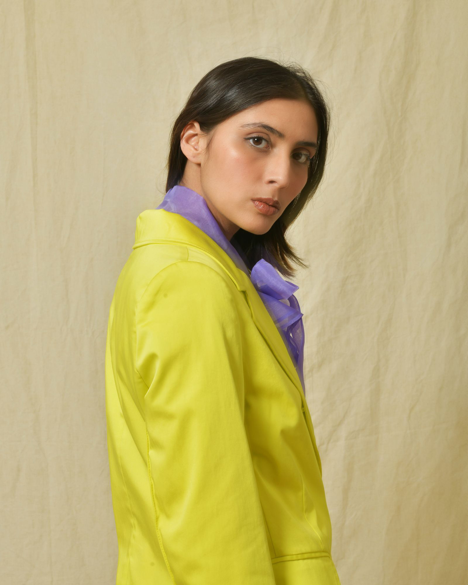 Veste en coton jaune Sfizio