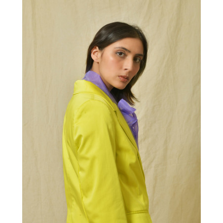 Veste en coton jaune Sfizio