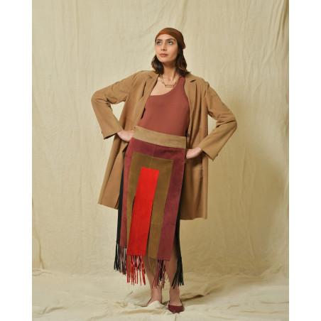 Veste 3/4 daim Gimo's