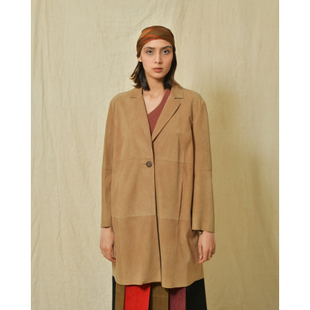 Veste 3/4 daim Gimo's