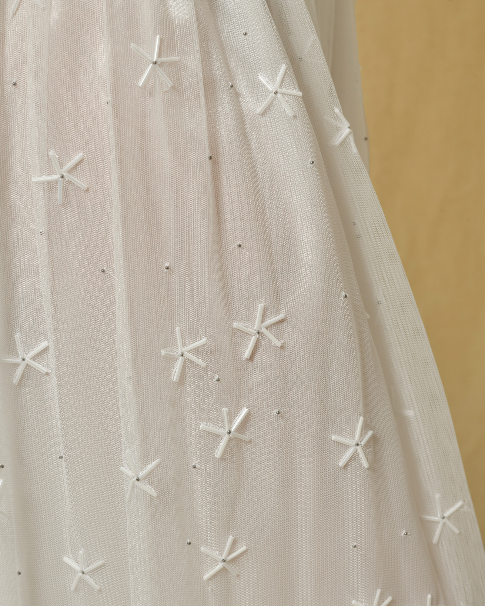 Jupe longue en tulle brodée Lorena Antoniazzi