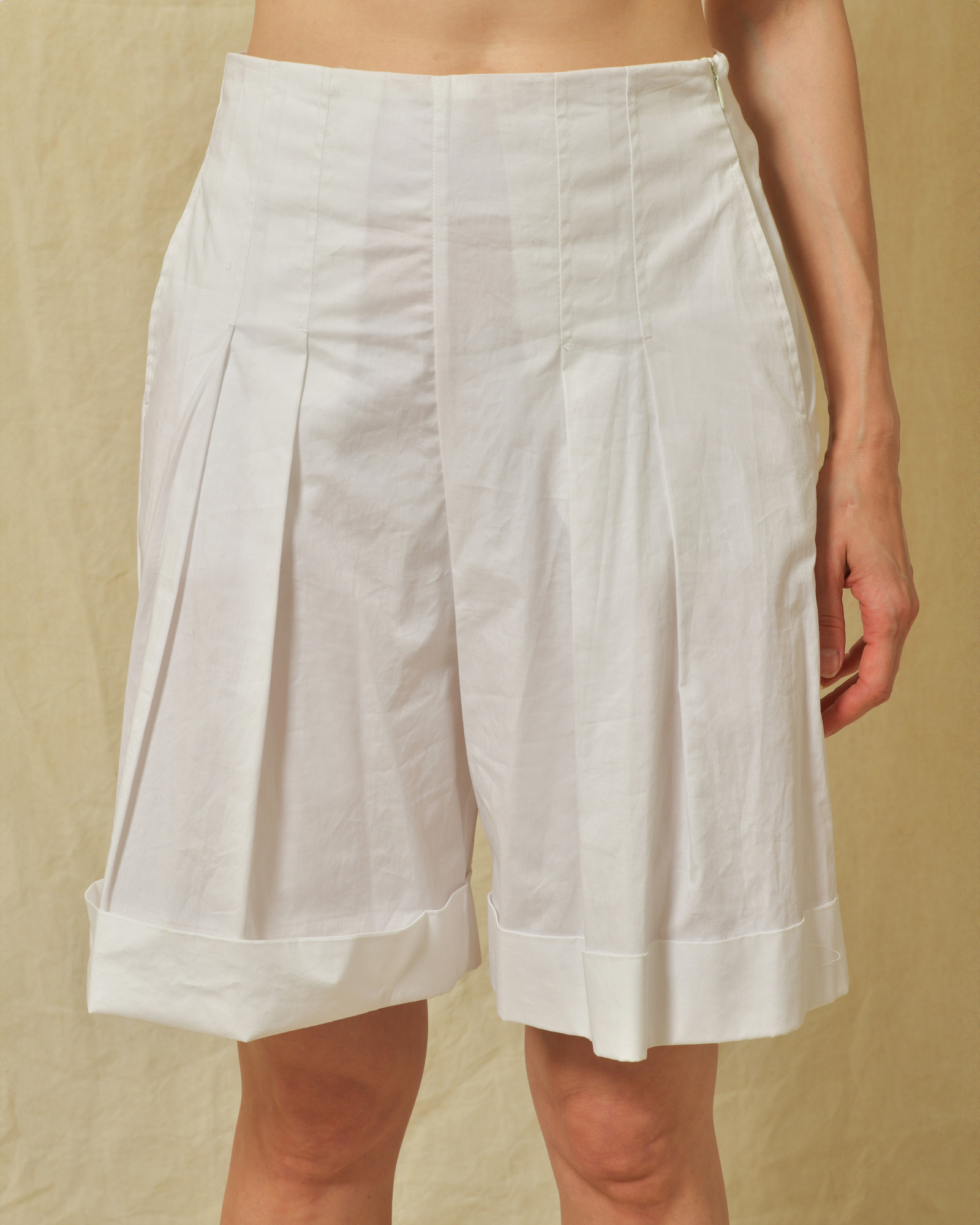 Short en coton blanc Vicario Cinque