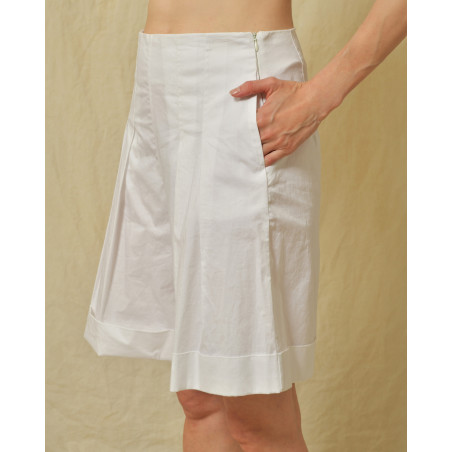 Short en coton blanc Vicario Cinque