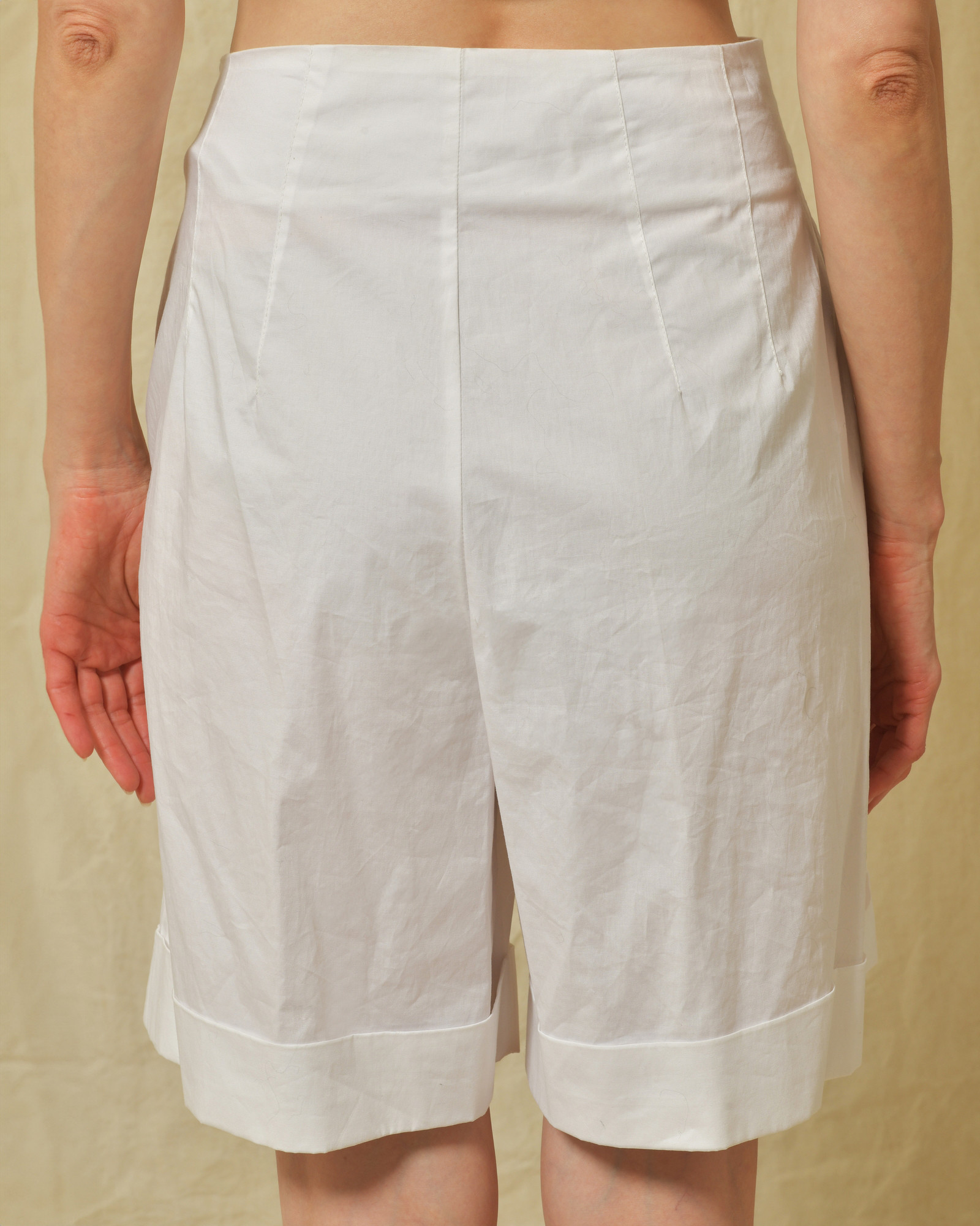 Short en coton blanc Vicario Cinque