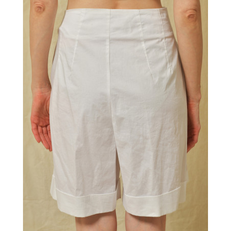 Short en coton blanc Vicario Cinque