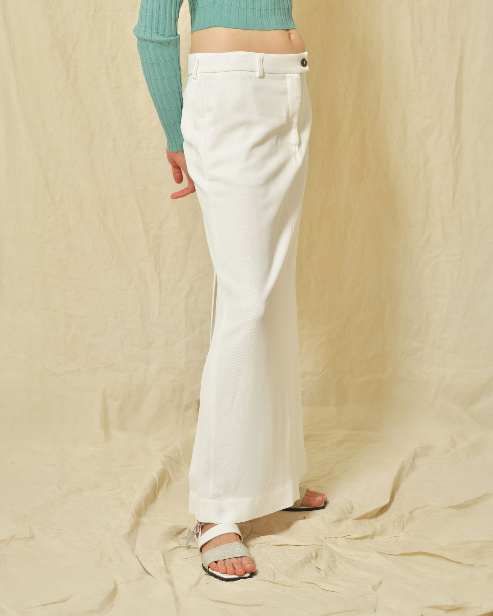 Jupe à fente blanche Co.Go