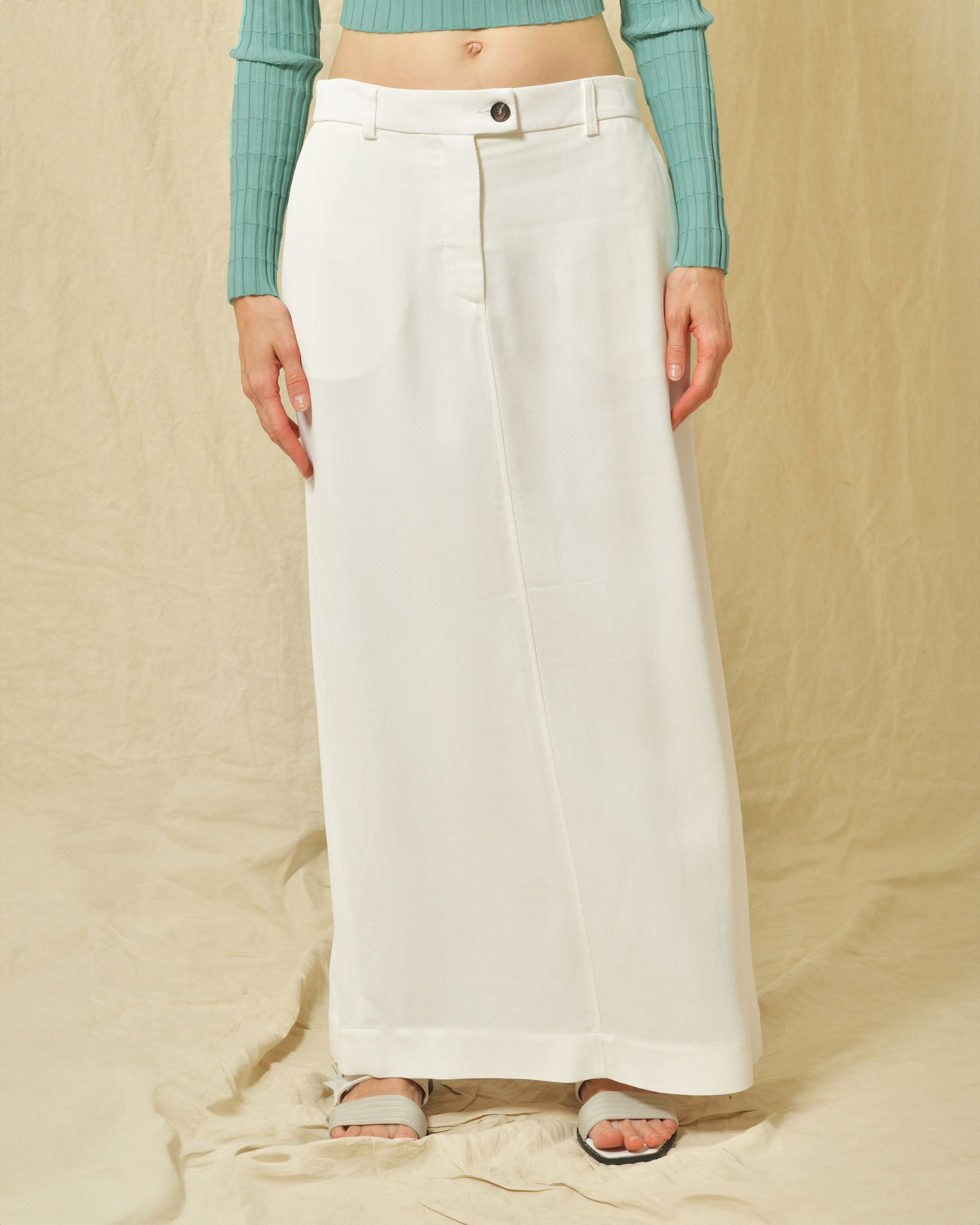 Jupe à fente blanche Co.Go