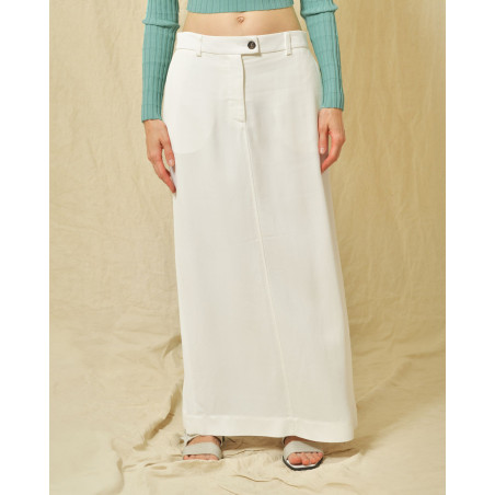 Jupe à fente blanche Co.Go