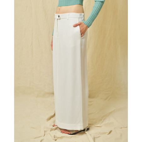 Jupe à fente blanche Co.Go