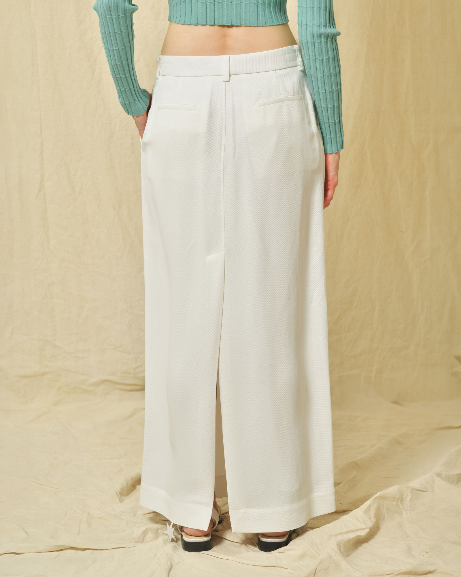 Jupe à fente blanche Co.Go