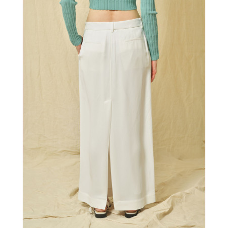 Jupe à fente blanche Co.Go