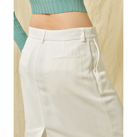 Jupe à fente blanche Co.Go