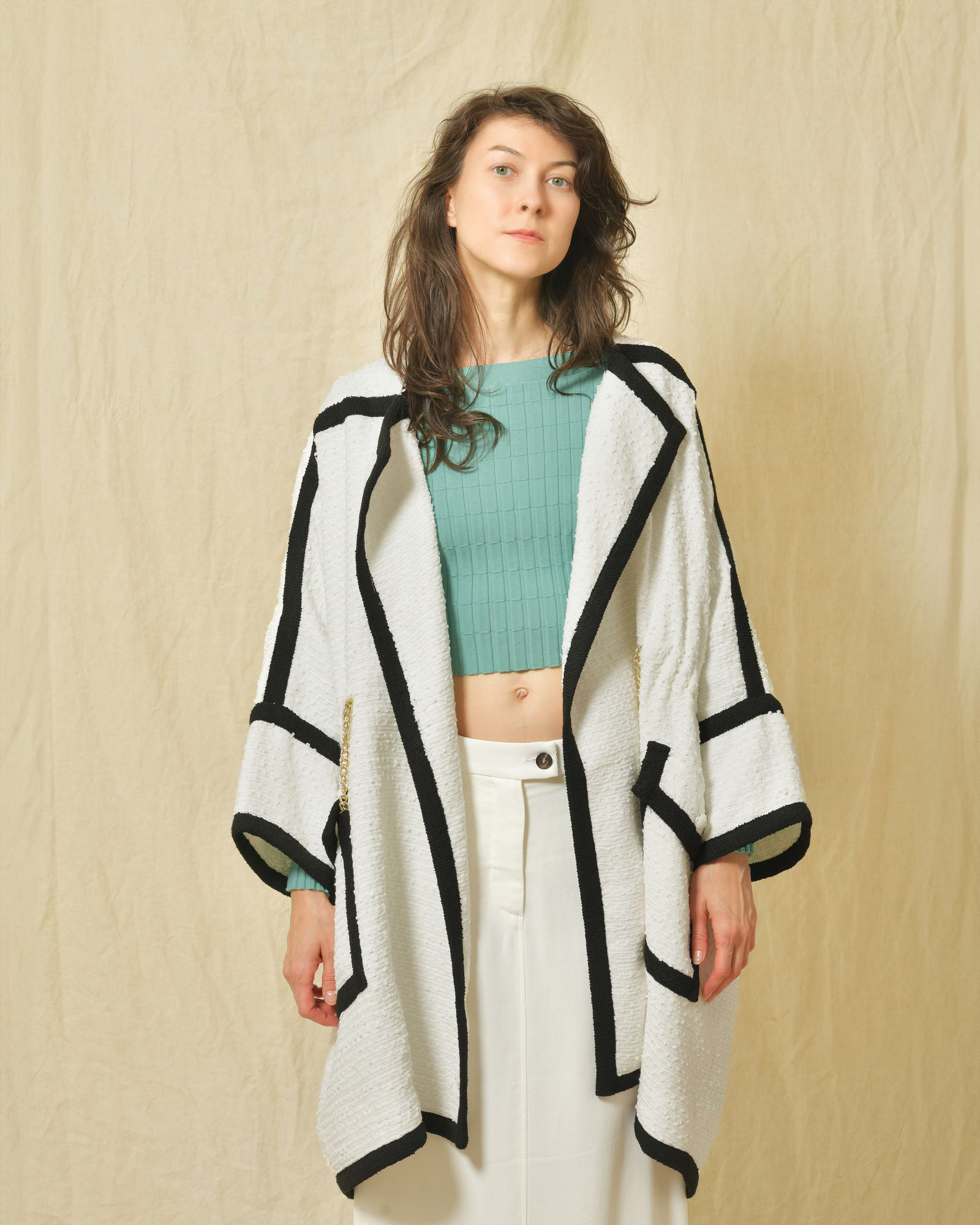 Gilet oversize en tweed Edward Achour