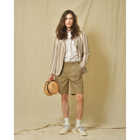 Blazer en coton à rayures Manuel Ritz