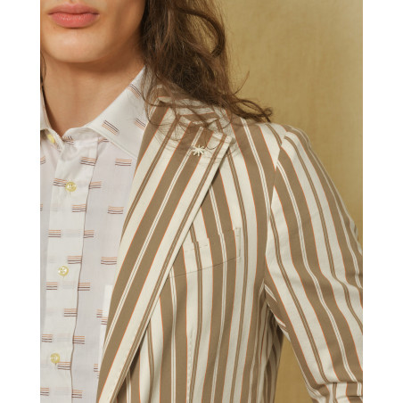 Blazer en coton à rayures Manuel Ritz