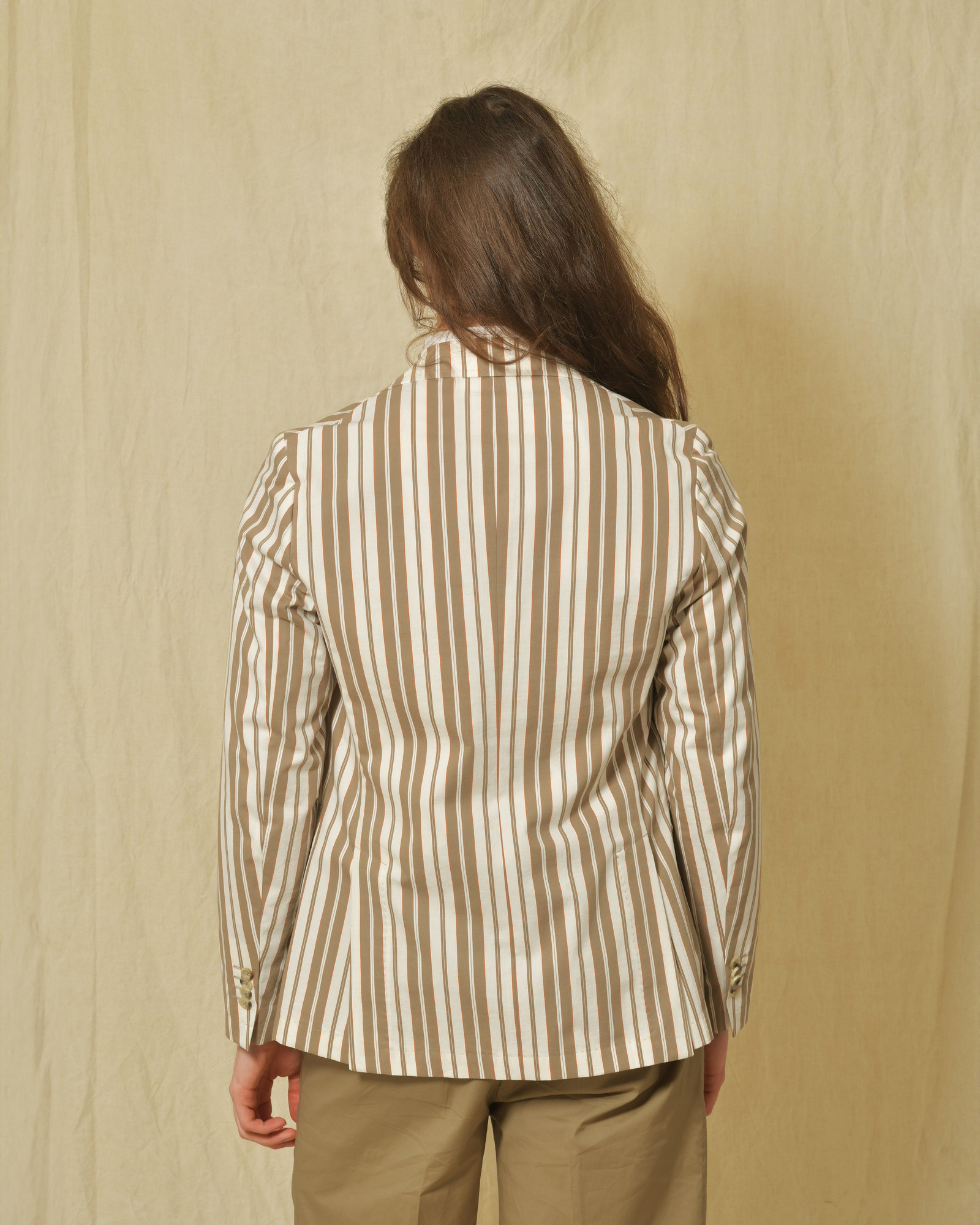 Blazer en coton à rayures Manuel Ritz