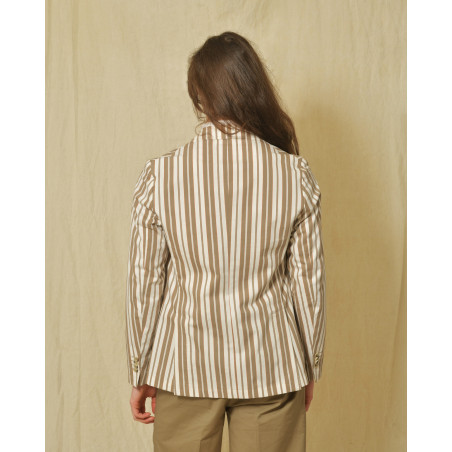 Blazer en coton à rayures Manuel Ritz