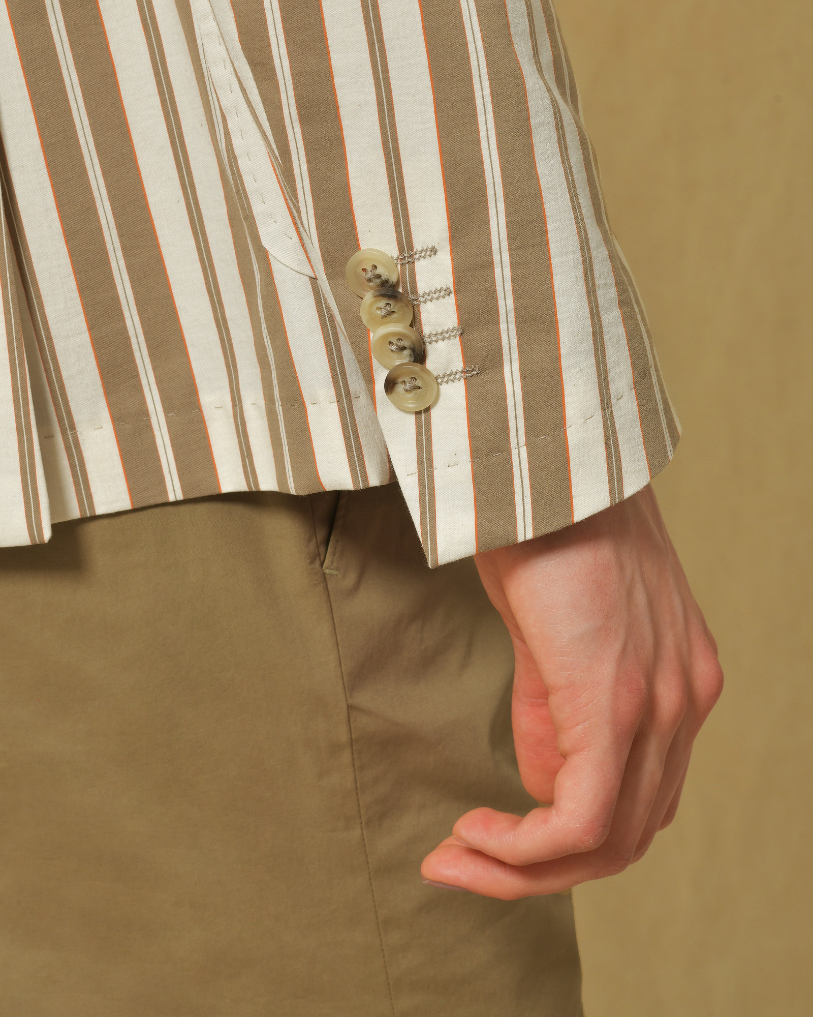 Blazer en coton à rayures Manuel Ritz