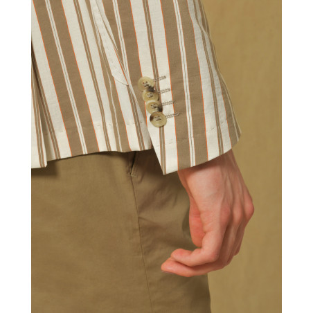 Blazer en coton à rayures Manuel Ritz
