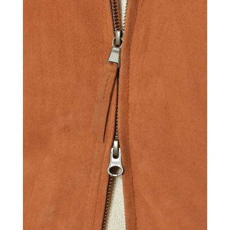 Veste terracotta en daim de chèvre AT.P.CO