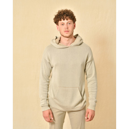 Pantalon en coton beige Re-Hash