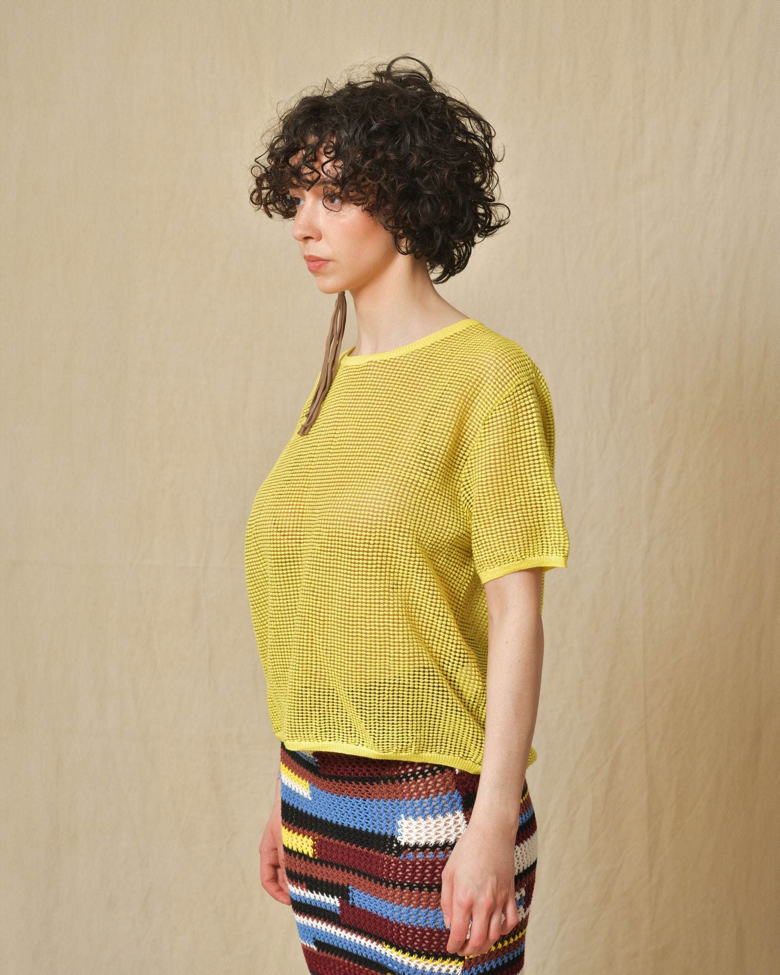 Top en coton jaune L’edition