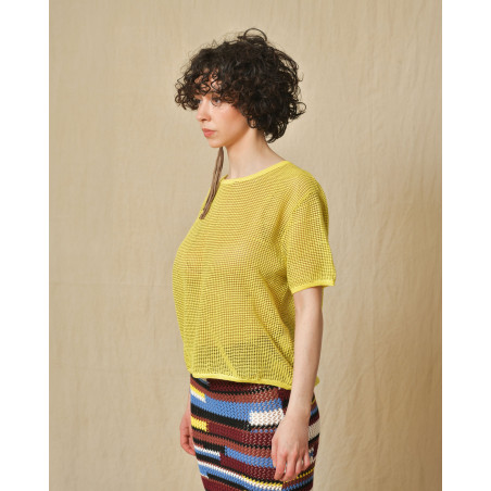 Top en coton jaune L’edition